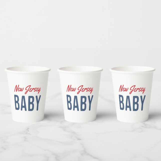 New Jersey Baby Paper Cups (Multi)