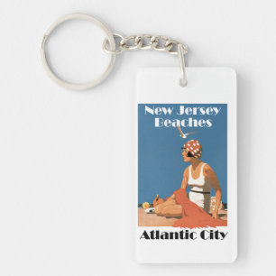 New Jersey Beaches ~ Atlantic City Key Ring