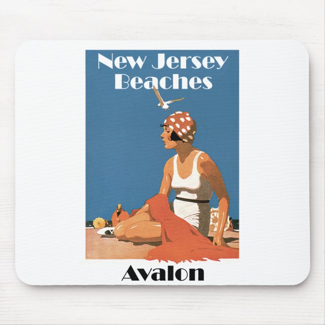 New Jersey Beaches ~ Avalon Mouse Pad (Front)