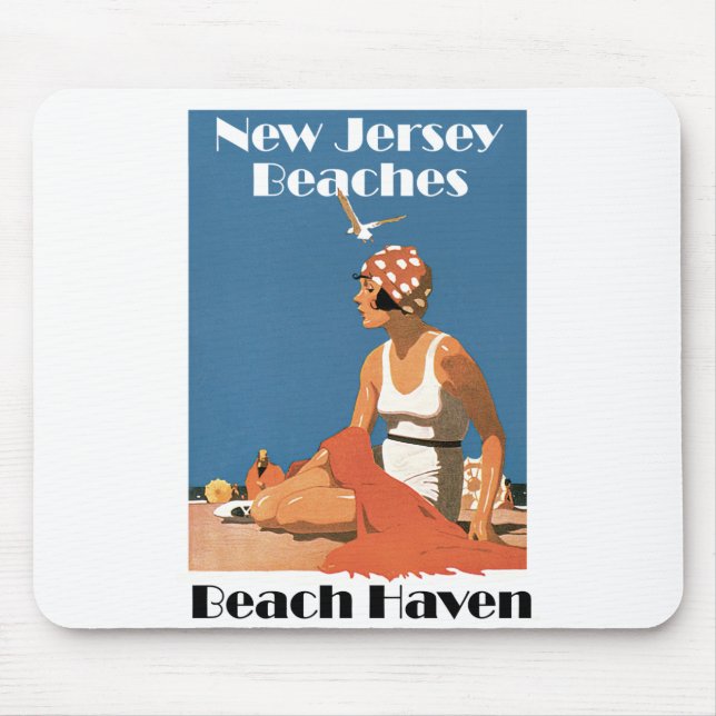 New Jersey Beaches ~ Beach Haven Mouse Pad (Front)