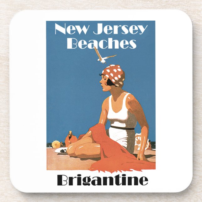 New Jersey Beaches ~ Brigantine Coaster (Front)