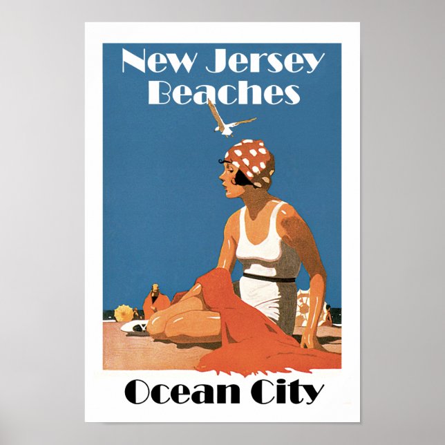 New Jersey Beaches ~ Ocean City Poster (Front)
