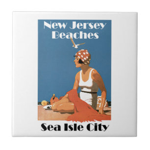 New Jersey Beaches ~Sea Isle City Ceramic Tile