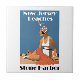 New Jersey Beaches ~ Stone Harbour Ceramic Tile