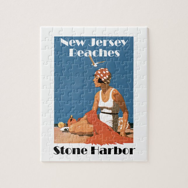 New Jersey Beaches ~ Stone Harbour Jigsaw Puzzle (Vertical)