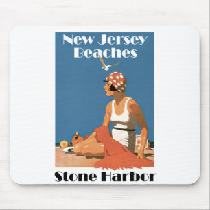 New Jersey Beaches ~ Stone Harbour Mouse Pad