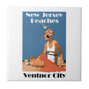 New Jersey Beaches ~ Ventnor City Ceramic Tile