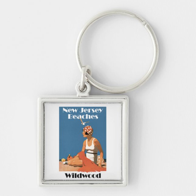 New Jersey Beaches ~ Wildwood Key Ring (Front)