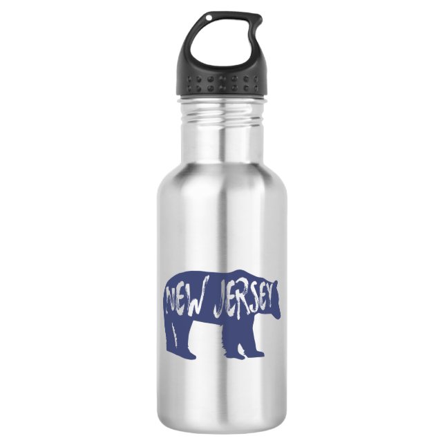 New Jersey Bear 532 Ml Water Bottle (Front)