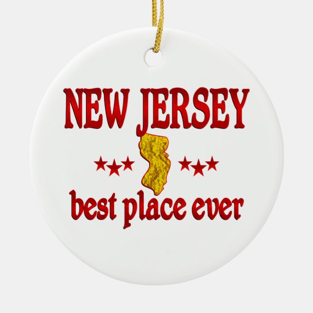 New Jersey Best Ceramic Tree Decoration (Front)