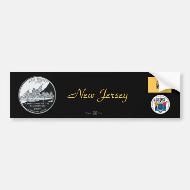 NEW JERSEY BUMPER STICKER (Front)