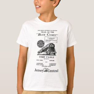 New Jersey Central Blue Comet Train T-Shirt