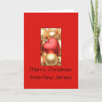 New Jersey Christmas Card, state specific