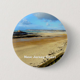 New Jersey Coast, NJ 6 Cm Round Badge