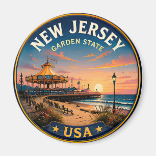 🟡 New Jersey Coastal Lighthouse Escape 🟡 Magnet