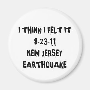 New Jersey Earthquake Magnet