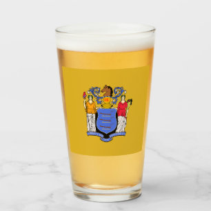 New Jersey flag  Glass