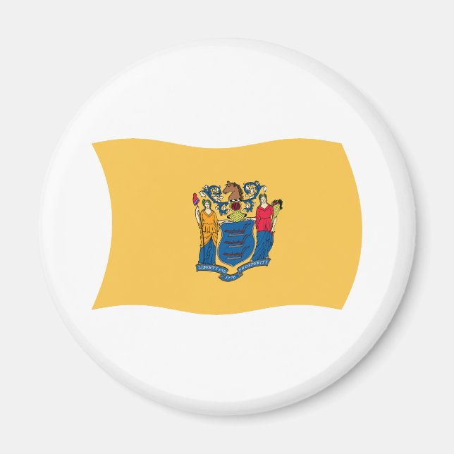 New Jersey Flag Magnet (Front)
