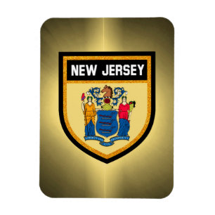 New Jersey Flag Magnet