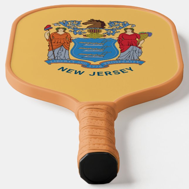 New Jersey Flag Pickleball Paddle (Laydown)