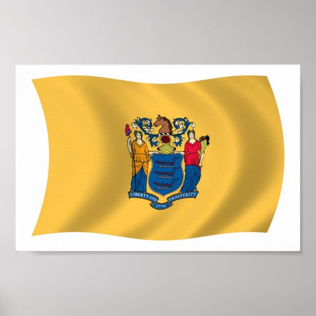 New Jersey Flag Poster Print (Front)