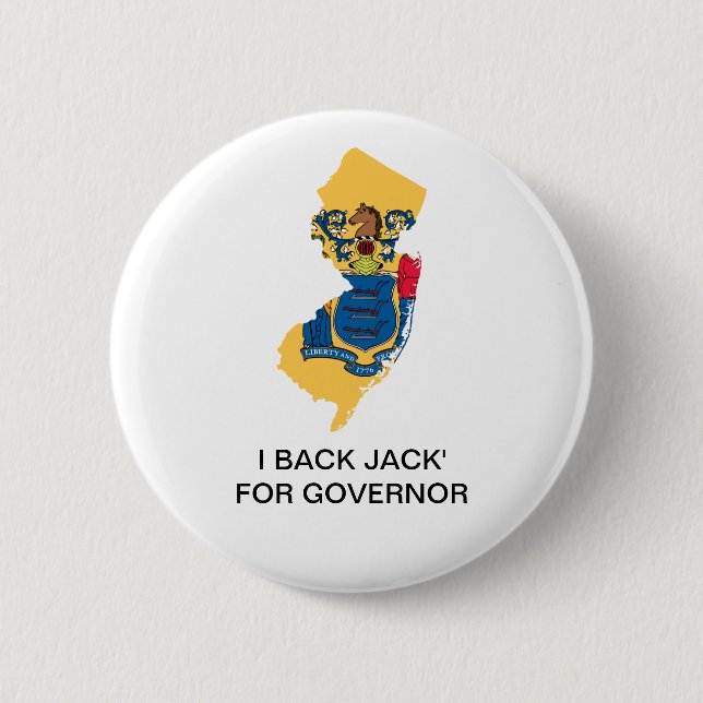 NEW JERSEY FOR Jack Ciattarelli GOVERNOR Button (Front)