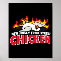New Jersey Fried Street Chicken Funny Food 