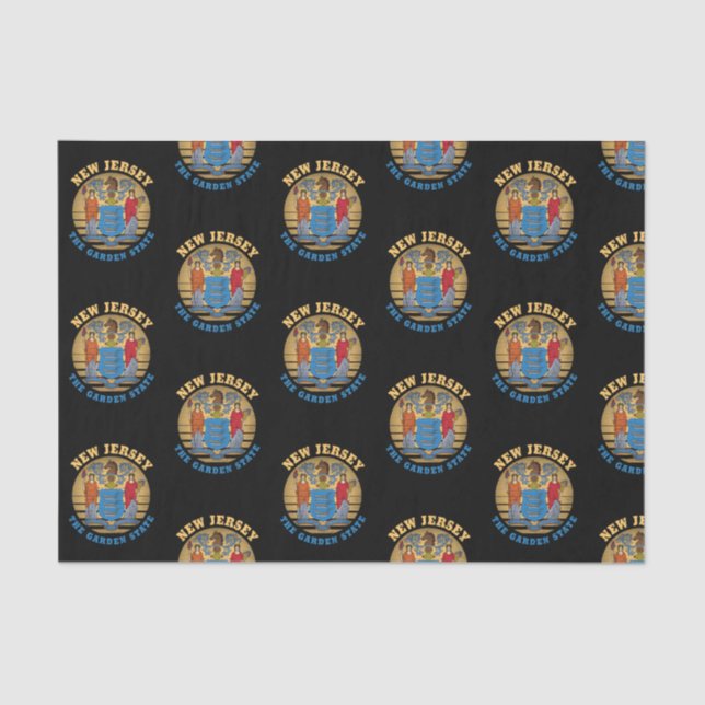 NEW JERSEY GARDEN STATE FLAG TISSUE PAPER (Front)