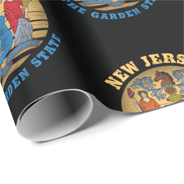 NEW JERSEY GARDEN STATE FLAG WRAPPING PAPER (Roll Corner)