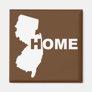 New Jersey Home Away From State Fridge Magnet