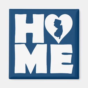 New Jersey Home Heart State Fridge Magnet