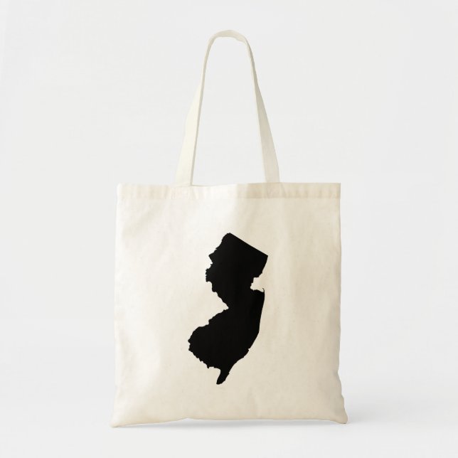 New Jersey in Black and White Tote Bag (Front)