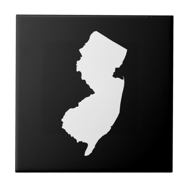 New Jersey in White and Black Tile (Front)