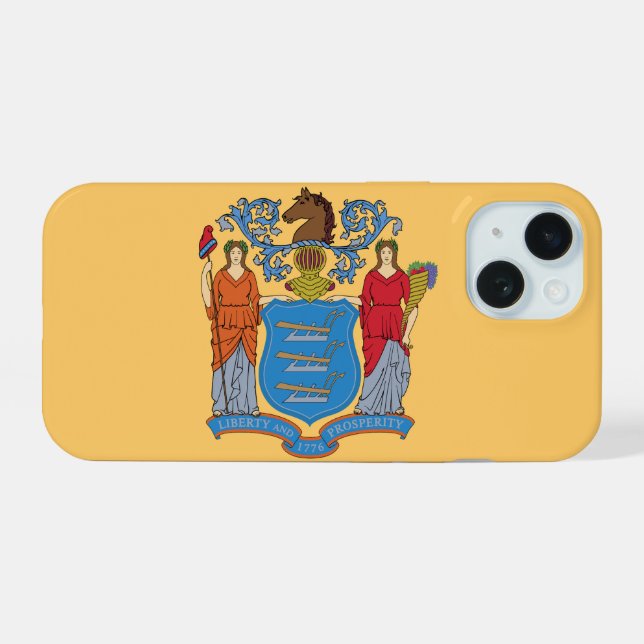New Jersey iPhone 15 Case (Back Horizontal)