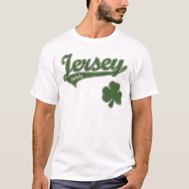 New Jersey Irish Shamrock t shirt (Front)