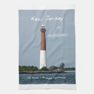 New Jersey is Awesome - Barnegat Lighthouse Tea Towel