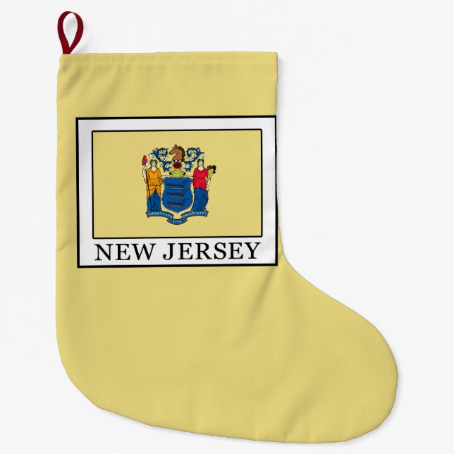 New Jersey Large Christmas Stocking (Front)