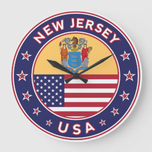 New Jersey Large Clock