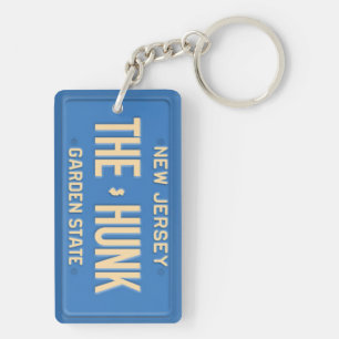 New Jersey License Plate Custom Keychain CRAE