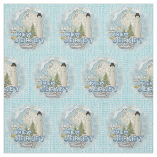 New Jersey Lighthouse Fabric