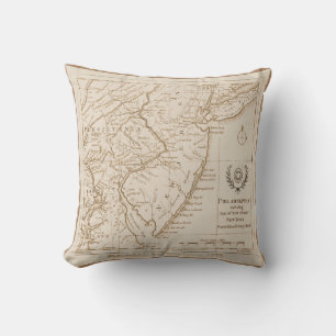 New Jersey Map 1778, Replica Cushion