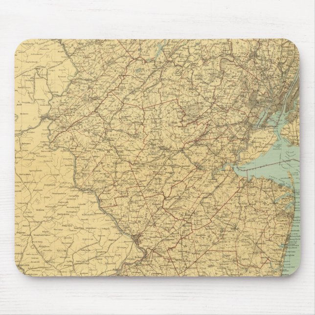 New Jersey Map Mouse Pad (Front)