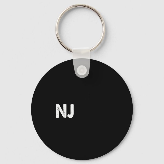 New Jersey Marathon Shirt, Run Nj  Key Ring (Front)
