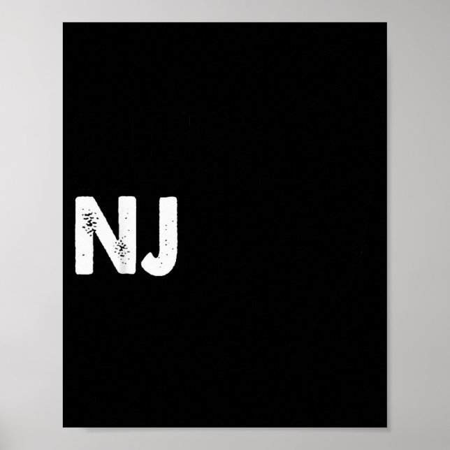 New Jersey Marathon Shirt, Run Nj  Poster (Front)