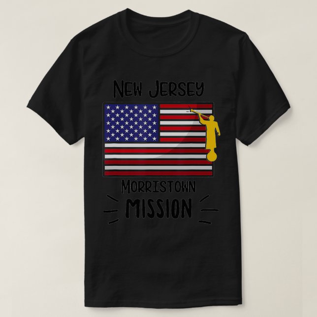 New Jersey Morristown Mormon LDS Mission Missionar T-Shirt (Design Front)