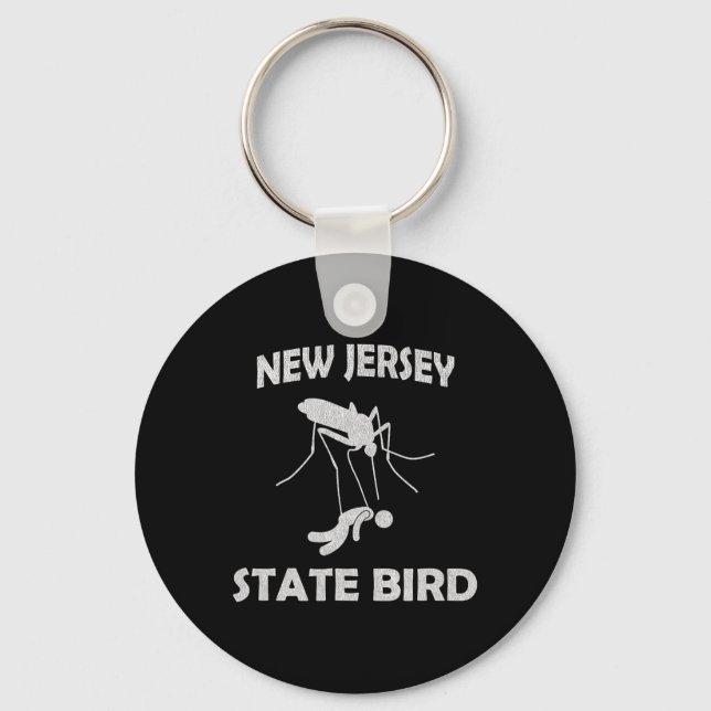New Jersey Mosquito State Bird Funny Outdoors  Key Ring (Front)