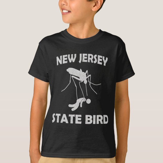 New Jersey Mosquito State Bird Funny Outdoors  T-Shirt (Front)