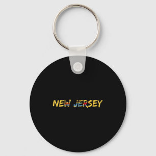 New Jersey, New Jersey Flag  Key Ring