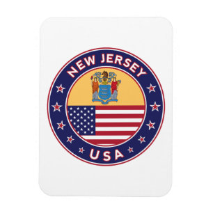 New Jersey, New Jersey sticker, phone case, bag Magnet