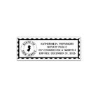 New Jersey Notary Public Self Inking Rubber Stamp